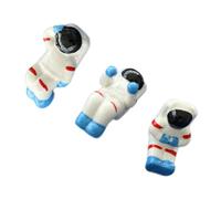 UTHCLO 3pcs Ceramic Chopsticks Holder Spaceman Shape Decorative Tableware Stand for Chopstick Rest Spoon Fork Support Smooth Surface for Banquet Party Use