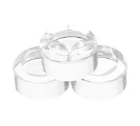 UTHCLO 3pcs Crystal Orb Stand Concave Design with Stable Support and Anti-slip Feature Artistic Touch Highend Vibe Crystal Balls Shelf for Store Display and Home Decor