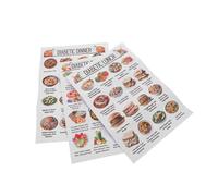 UTHCLO 3pcs Diabetes Meal Recipes Food Poster Diabetic Diet Chart Diabetic Meal Plan Chart Pre-diabetes Planner Guide Daily Low Diet Grocery Print