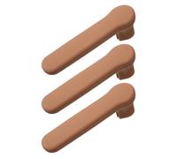 UTHCLO 3pcs Door Knob Silicone Cover Door Knob Crash Cushion Coffee