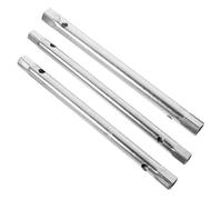 UTHCLO 3pcs Dual-Ended Socket Wrench Set for Plumbing Steel Tap Spanner Tools with Easy Access for Water Faucets and Bathroom Fixtures Professional Plumber Use