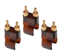 UTHCLO 3pcs Erhu String Fine Tuners Brass Material and Abs Body for Convenient Tuning and Automatic Adjustment, Assorted Colour Erhu String Adjusters for Professional Hu Qin Random Color