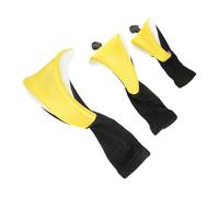 UTHCLO 3pcs Golfs Club Head Cover Elastic Golfs Cover Cloth Supple Lining Protecting Club Head Anti-collision Portable Design for Players on The Course