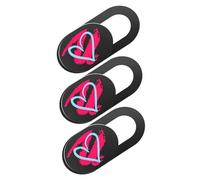 UTHCLO 3pcs Heart Pattern Webcam Privacy Covers Slide for Laptop, Tablet, and Phone, Anti-peeping Camera Protection for Remote Work and Online Meetings