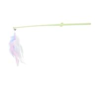 UTHCLO 3pcs Interactive Cat Teasing with Plume and Cactus Handle PP Material Self-play Kitten Stick for Indoor Cats Stimulates Natural Instincts and Promotes Physical Activity