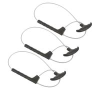 UTHCLO 3pcs Livestock Handling Tool | Heavy Duty Stainless Steel Wire & Plastic Handle | Pig Snare Animal Catch Tool for Swine Restraint, Breeding and Farming Supplies