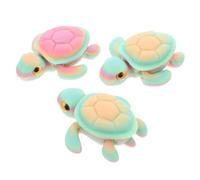 UTHCLO 3pcs Luminous Turtle Ornaments Mini Shining Turtles Figurines Glow-in-the-dark Ornaments Mini Figurine Night Glow Small Ocean Sea Animals Figures