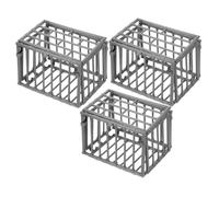 UTHCLO 3pcs Miniature Animal Cage Model Lightweight Mini House Decor DIY Craft Accessories for Small Figures and Realistic Design for Bedroom Display