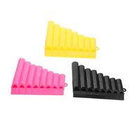 UTHCLO 3pcs Pan Flute Plastic Tube Wind Instruments Musical for Early Education Preschool Boys Creativity Development