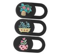 UTHCLO 3Pcs Plants Style Webcam Covers Privacy Protection Camera Safety Covers with Adhesive Tape Compact Laptop Webcam Protector for Phones and Laptops Anti-peeping Privacy