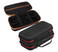 UTHCLO 3Pcs Portable Microphone Carrying Case Set with Shockproof EVA and Sponge Interior, Handheld Mic Organizer Bag for Travel, Ktv, Party Use - Includes 2 Mini Mic Pouches and 1