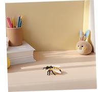 UTHCLO 3pcs Realistic Bee Figures Safe Educational Plastic Honeybee Statues for School Science Projects Birthday Party Favors and Decorative Learning Models