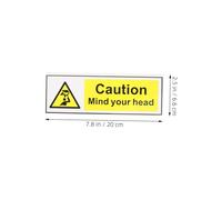 UTHCLO 3pcs Self Adhesive Low Ceiling Warning Signs Safety Stickers for Overhead Caution and Driveway Use