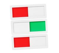 UTHCLO 3pcs Sliding Privacy Door Signs Self-adhesive Vacant Occupied Indicators for Office Hotel Restroom Restaurant Hospital with Visible Red Green Status Display