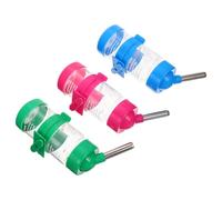 UTHCLO 3pcs Small Pet Water Feeder Hamster Waterer Easy to Disassemble Easy to Observe Water Level Pp 80 Ml Capacity Hanging Bottle for Hamsters and Small Pets Random Color