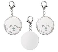 UTHCLO 3pcs Stainless Steel Dog Collar Tags Lightweight Dog Head Shape Name Tags for Pet Identity with Unique Stylish Design, for Engraving and Decoration