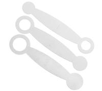 UTHCLO 3pcs Stainless Steel Flute Leveling Tool for Instrument Repair, Easy to Install and Remove Cushion, Black and Silver Woodwind Pad Adjustment Tool for Flute Maintenance