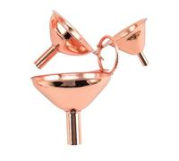 UTHCLO 3pcs Stainless Steel Funnels Wine Separator Liquid Transfer Tools Mini Set Rose Gold Easy to Hang Well Polished Kitchen Gadget for Home Cooking
