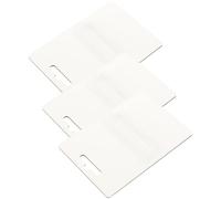 UTHCLO 3pcs Sublimation Blank White Cards with Lip Balm Pouches, 100x150x3mm Mdf Board Money Holder for Graduation, Birthday, Wedding Cash Envelope Organizer