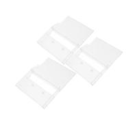UTHCLO 3pcs Transparent Plastic Cassette Storage Case Empty Tape Box Holder for Standard Audio Cassettes Protective Organizer for Home and Office Use