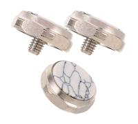 UTHCLO 3pcs Trumpet Valve Finger Buttons Caps, Metal Valve Key Covers Replacement Accessories for Brass Instruments, Suitable for School Band Practice and Performances