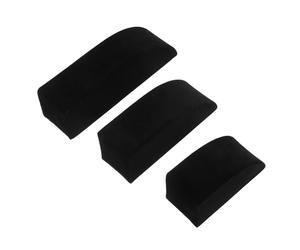UTHCLO 3pcs Velvet Jewelry Display Stand Small Medium Large Necklace Busts with Earring Display Board for Home Shop Exhibition Space-saving Vertical Design to Highlight Earrings and