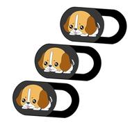 UTHCLO 3pcs Webcam Cover Slider with Puppy Pattern Privacy Protection for Laptop Tablet Computer Abs Anti-peeping Anti-hacking Privacy Shield