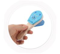 UTHCLO 3pcs Wooden Music Clappers for Animal Shaped Castanet Hand Percussion Easy Grip Soundboards for Early Musical Education and Rhythm Development