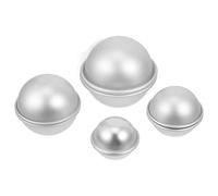 UTHCLO 4 Pairs Half Sphere Cake Molds DIY Baking Supplies Semicircle Ball Shape for Bath Salt Soap Craft Making Easy to Use for Beginners and Experts