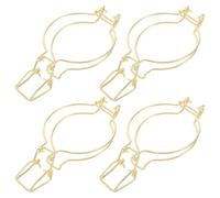 UTHCLO 4 Pcs Stainless Steel Jar Lid Clamp Wire Clips with Effective Sealing and Elegant Design for Mason Jars 78mm Wide Mouth, for Coffee Shops and Home Kitchens Style