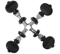 UTHCLO 4 Pcs Ukulele Tuning Pegs, Metal and Plastic Machine Heads with Small Screws, Black, for Ukulele and Other Instruments