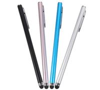 UTHCLO 4 Pieces Capacitive Stylus Pens for Tablets and Smartphones, Portable Precision Touch Screen Pens with Black, Silver, Pink, Blue Colors, Universal Use for Drawing and Writing
