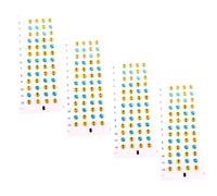 UTHCLO 4 Pieces Ukulele Scale Stickers Fingerboard Note Guide Reminding Markers for Beginners Music Learning Accessories