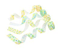 UTHCLO 4 Rolls Lemon Print Grosgrain Ribbon for DIY Crafting Wrapping Party Decor Floral Packaging Each Decorative Themed Ribbon for Festivals and Handmade Projects