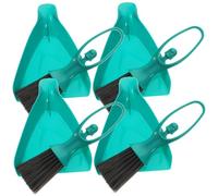 UTHCLO 4 Sets Mini Broom and Dustpan Set Sky-Blue Portable Plastic Cleaning Tools for Desktop Keyboard Pets with Hanging Design Compact Practical Sweeping Kit for Home and Small Spaces
