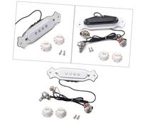 UTHCLO 4 String Pickup Pre Guitar Volume Output Wired White