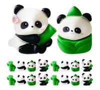 UTHCLO 40Pcs Cute Cartoon Panda Push Pins Set with Bamboo Design Decorative Flat Metal Thumb Tacks for Cork Board Map Pins for Travel and Wall Memo Black Animal Stick