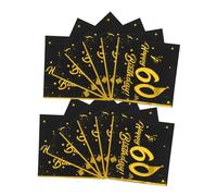 UTHCLO 40pcs Luxurious Foil Paper Napkins for Birthday Party Decorations Elegant Reusable Tissue Serviettes for Special Occasions Enhanced Absorbency for Guests