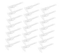 UTHCLO 40pcs Mini Plastic Caliper Dual Scale Precision Sliding Gauge Lightweight Portable Measuring Tool for Students Office Engineering Classroom Use
