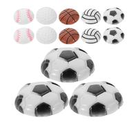 UTHCLO 40pcs Resin Sports Balls Flatback Charms Set for DIY Jewelry Making, Includes Football, Basketball, Volleyball, Golf, Baseball, Sports Decoration Accessories for Bracelets and