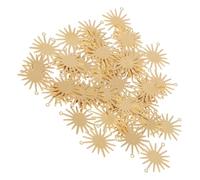 UTHCLO 40pcs Sun Charm Connectors Pendants Unique Sunflower Design for DIY Jewelry Making Necklaces Bracelets Earrings Craft Accessories