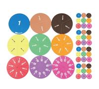 UTHCLO 45Pcs Fraction Circles Math Manipulatives Set for Teaching Fractions Montessori Learning Tools Tiles for Preschool and Elementary Classroom Use