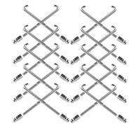 UTHCLO 48pcs Banjo Hook Brackets Nuts Comprehensive Set Metal Precision Design Silver Musical Instrument Accessories for Banjo Players and Professional Repair Technicians