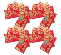 UTHCLO 48pcs Hongbao Birthday Envelopes Party Supply Vietnamese New Year Money Envelope Chinese New Year Money Packet Party Decorations Pockets Supplies Bag Red