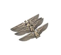 UTHCLO 4Pcs 3D Metal Eagle Car Decals Exterior Automotive Emblems Light Brown Bronze Car Stickers for Vehicle Body Decoration Sturdy Adhesive Eagle Logo