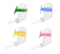 UTHCLO 4Pcs Anti-leakage Hamster Water Feeder Mixed Style Pet Water Dispenser for Cage Easy Install Quiet Vacuum Bottle for Pets Rabbits Gerbils Random Color