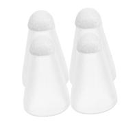 UTHCLO 4pcs Anti-slip Touch Pen Replacement Tips for Pencil Transparent Fiber Stylus Covers with Noise-reducing Silicone Case Enhanced Grip and Precise Control for Drawing and Writing