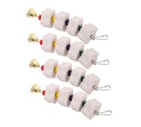 UTHCLO 4pcs Bird Beak Grinder Bird Mouth Grinder for Parakeets for Parrots Cage for Cockatiel Mineral Block Chew Parrot Grinding