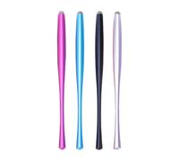 UTHCLO 4pcs Blue Metal Capacitive Stylus Pens with Replaceable Fiber Cloth Tips for Phone and Tablet, Touch Screen Writing Tool that Protects Hands and Ensures Precision