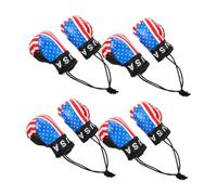 UTHCLO 4pcs Boxing Gloves Hanging Ornaments Lightweight Authentic American Flag Design Christmas Holiday Decorations for Car Rearview Mirror Home Indoor Use